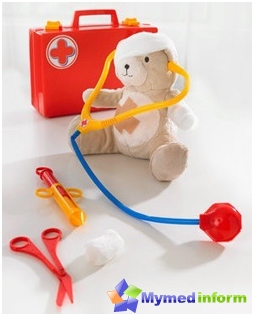 Kit de primeiros socorros infantis