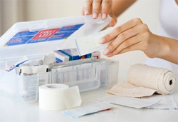 Urgent home first aid kit