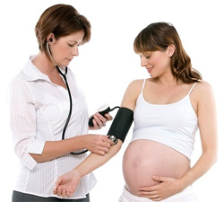 Medição de pressão fracionária em grávida