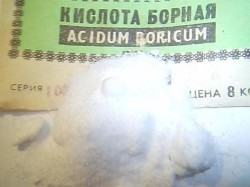 Borsyre, Boric salve, født zink liniment, traditionel medicin, anvendelse af borsyre, tepymurova pasta, gødning