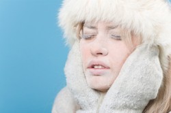 Alergia, inverno, geada, frio