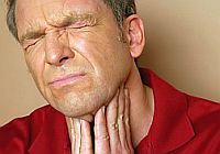 a sore throat or exacerbation of chronic tonsillitis