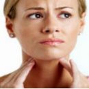 sore throat or disease affecting the upper respiratory tract