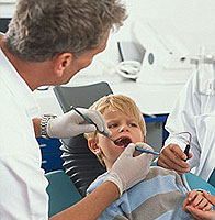Caries treatment without born in children