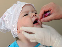 Immunization as polio prevention